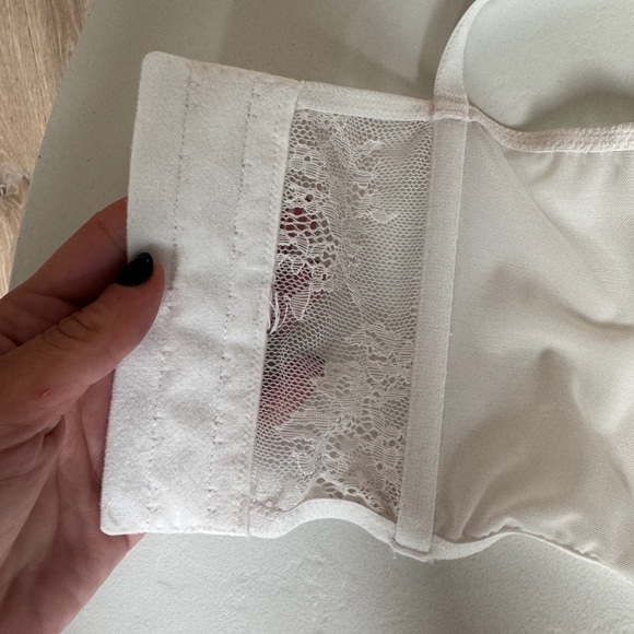 Dream Angels Unlined Lace-Up Corset Top in White - Picture 4 of 5